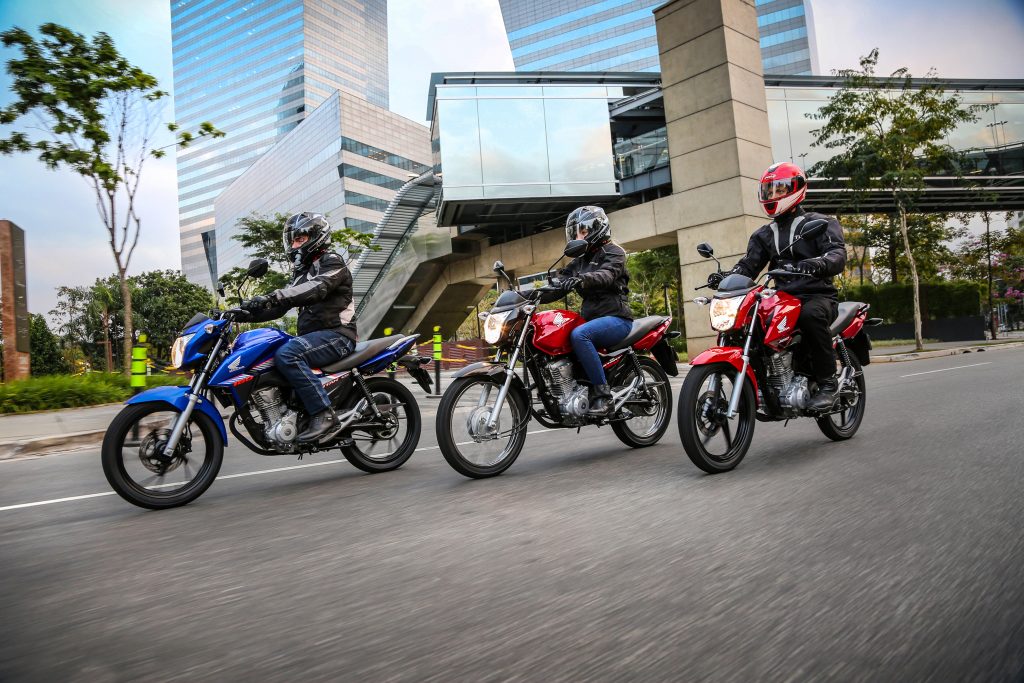 A linha 2018 da linha CG 160 da Honda é composta pelos modelos Start, Fan e Titan 