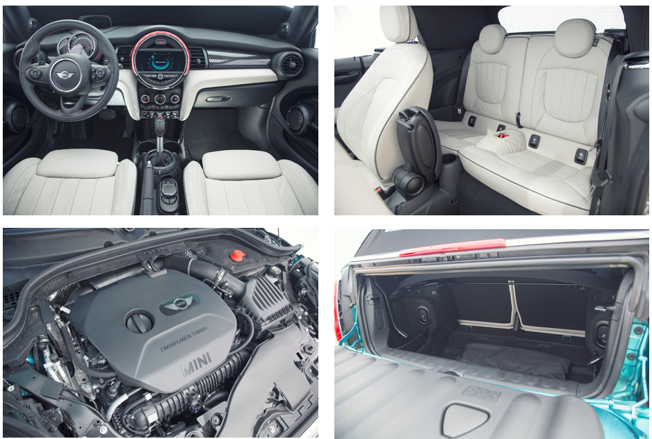 Bancos em couro, interior funcional e motor potente: detalhes do Mini Cabrio