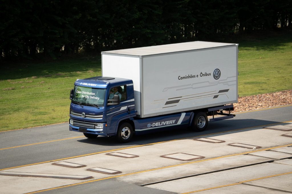 Caminhão elétrico e-Delivery da Volkswagen
