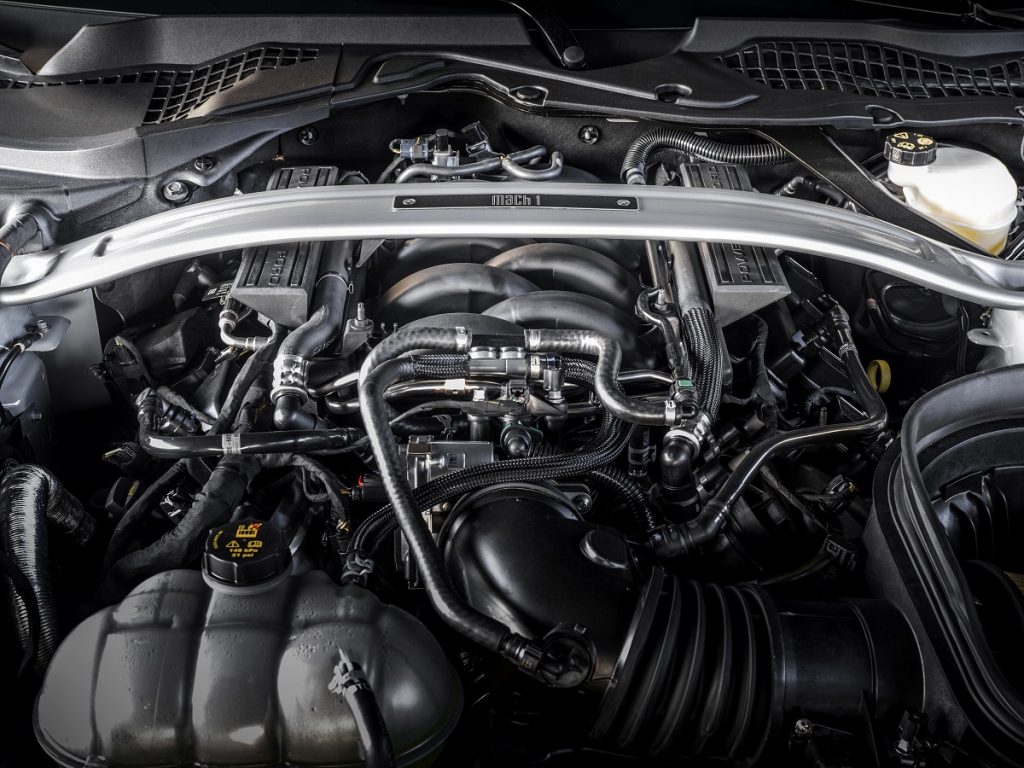 Motor V8 do Mustang